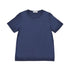 【日本製】 tシャツ レディース 半袖 カットソー クルーネック 軽い イージーケア 綿モダール コットン 無地 ネイビー(FL23SS-0010W-na)